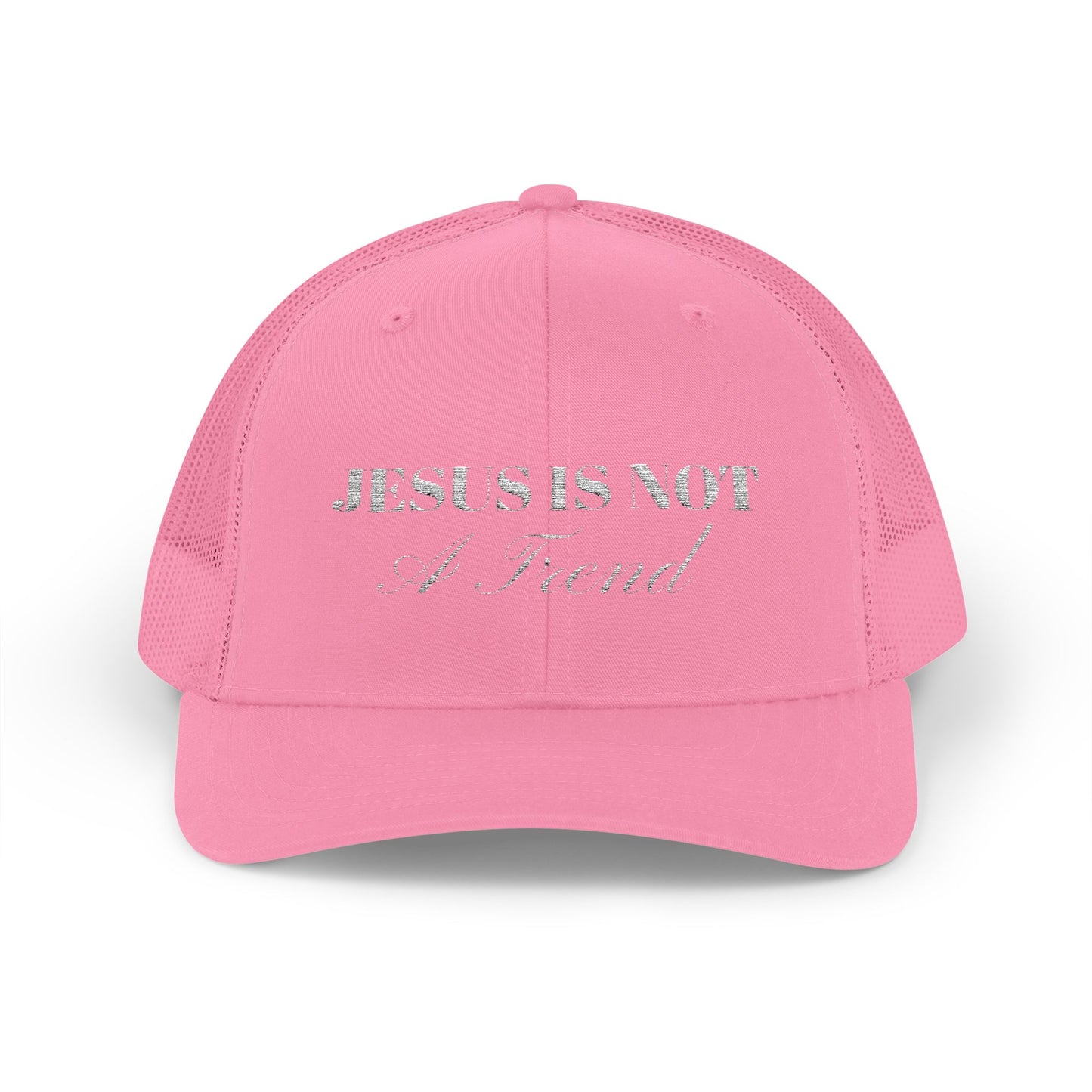 "Jesus Is Not A Trend" Embroidered Trucker Hat