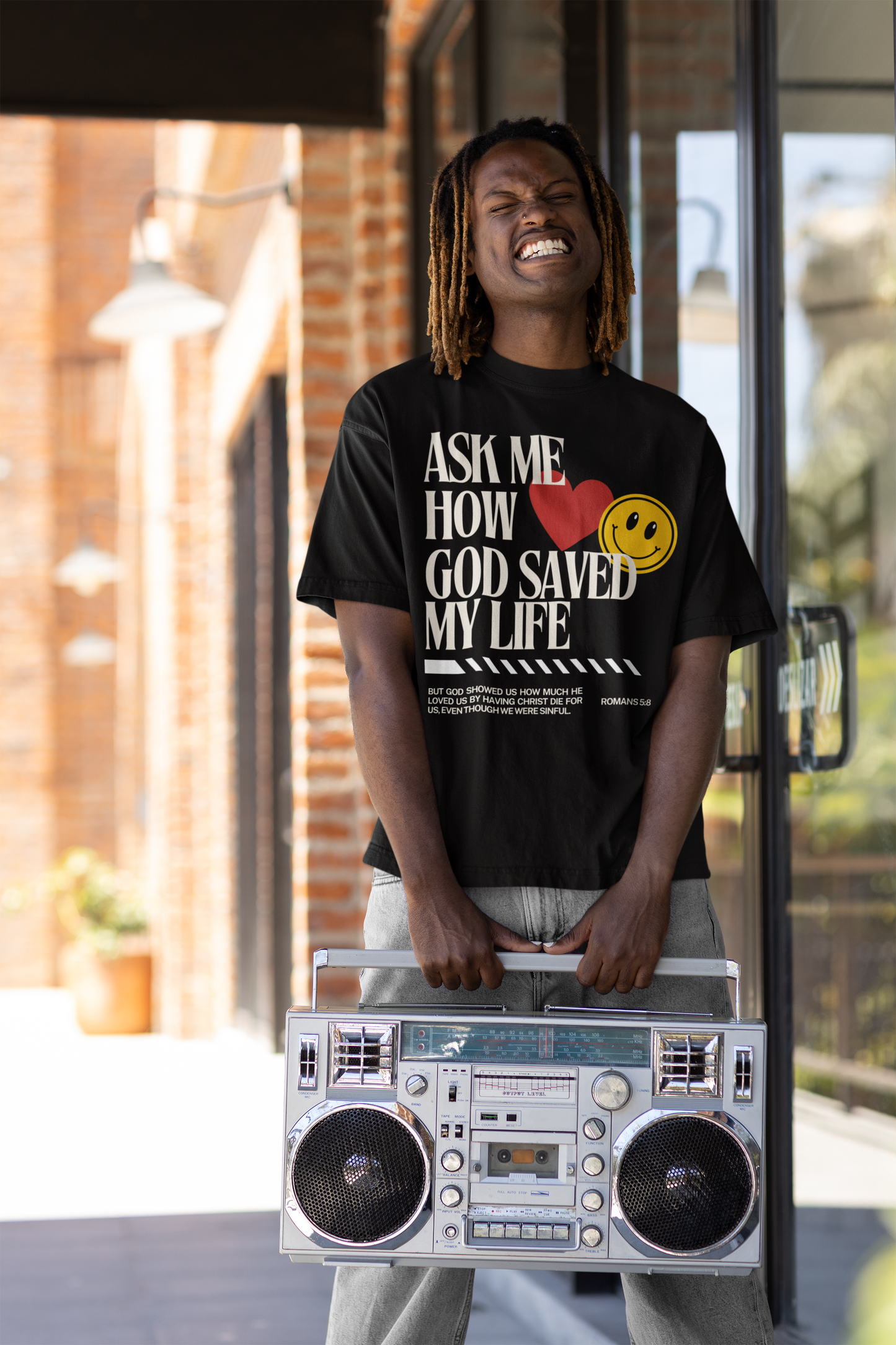 God Saved My Life Oversized Shirt